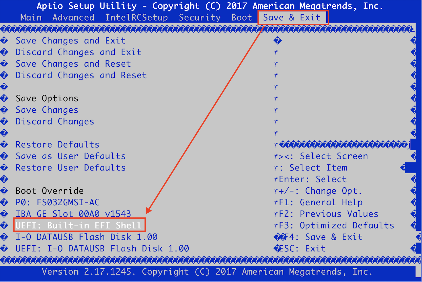 Launch efi shell from filesystem device в биосе что это такое asus